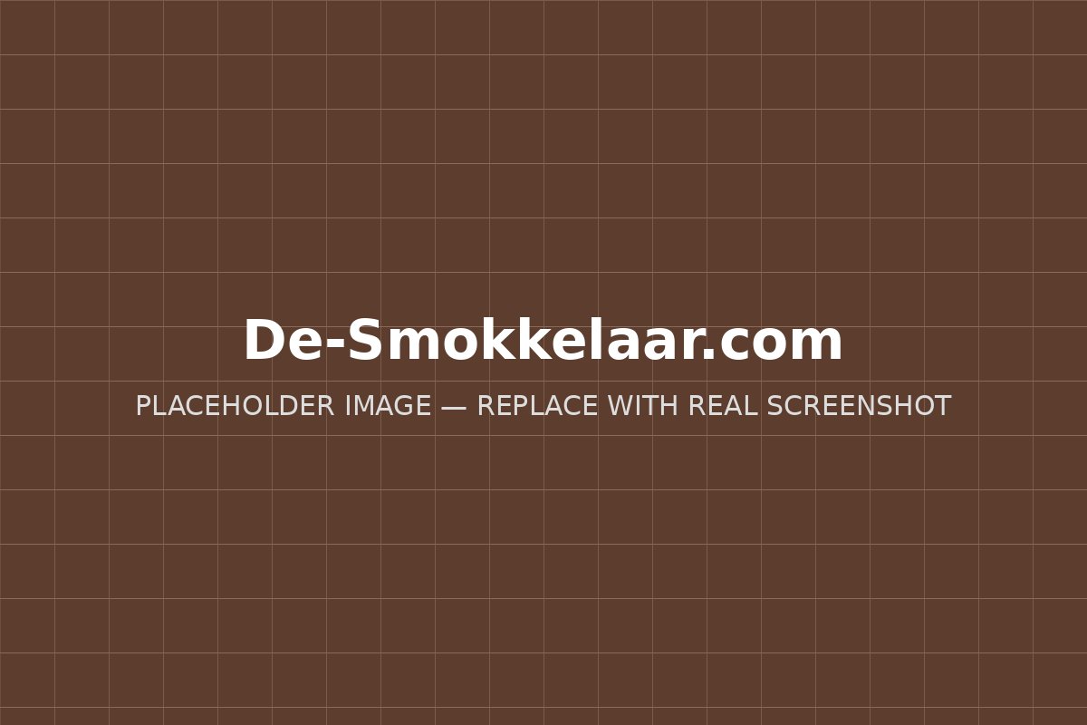 طراحی سایت رستوران De Smokkelaar
